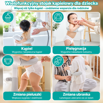 Regulowany Stojak do Kąpieli i Pielęgnacji Dziecka 4w1
